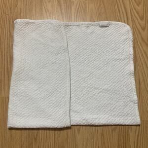 Honest Baby Organic Cotton Matelasse Reversible Receiving Blanket White 32x32